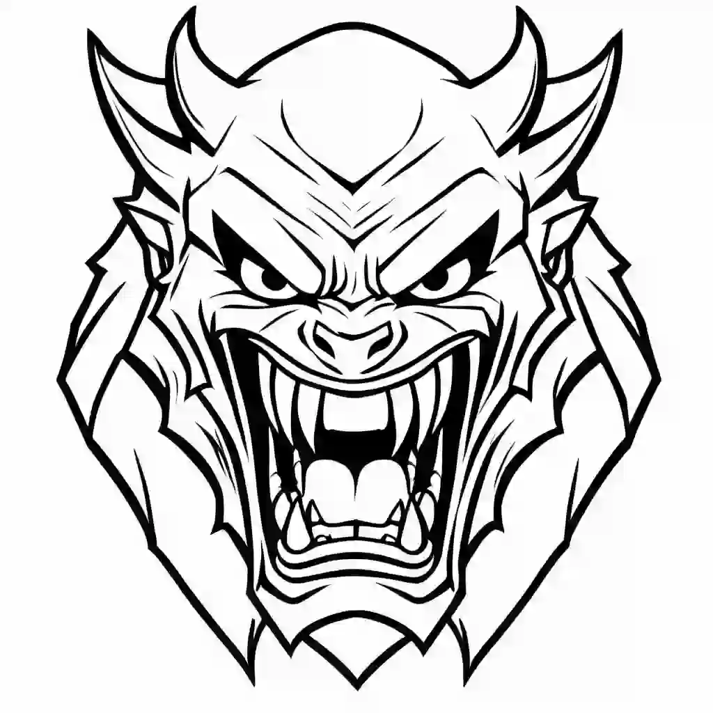 Rage coloring pages